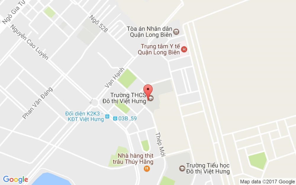 Vị trí dự án khu đô thị Việt Hưng Long Biên