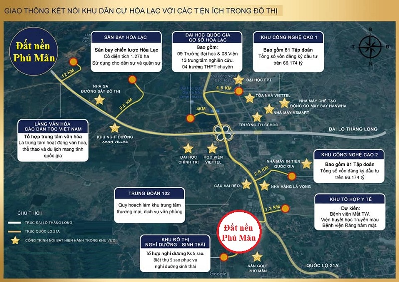 Bản đồ liêt kết vùng khu 32 lô đất nền Phú Mãn - KDC Phú Mãn Villas