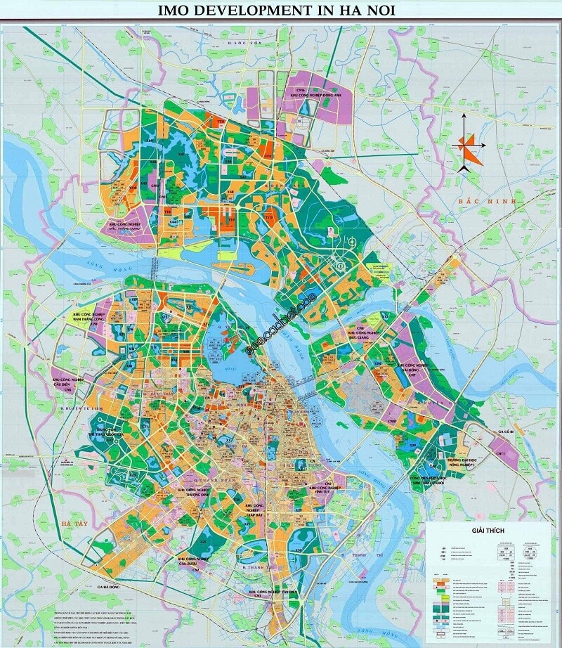Bản đồ quy hoạch thành phố Hà Nội 2021
