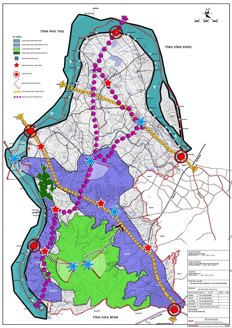 Bản đồ quy hoạch huyện Ba Vì